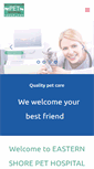 Mobile Screenshot of easternshorepethospital.com