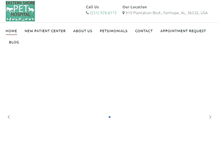 Tablet Screenshot of easternshorepethospital.com